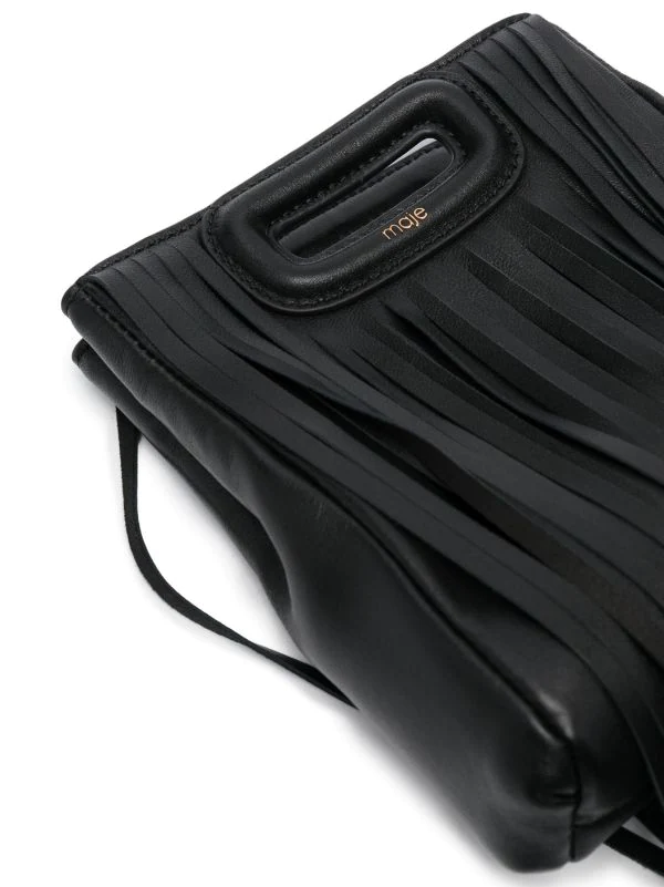 ( Neue Saison ) Maje 2517 NOIR Mini M Umhängetasche Damen 7 ( Neue Saison ) Maje 2517 NOIR Mini M Umhängetasche Damen - Image 5