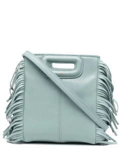 ( Permanente Kollektion ) Maje Handtasche Aus Leder BLEU CELADON -Maje Verkäufe 2024 17560108 38968859 600