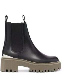 ( Neue Saison ) Maje Chelsea-Boots Mit Plateau Khaki