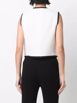 ( Neue Saison ) Maje Weste Mit Wellenkanten Ecru -Maje Verkäufe 2024 17560120 37318717 600