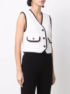 ( Neue Saison ) Maje Weste Mit Wellenkanten Ecru -Maje Verkäufe 2024 17560120 37319738 600