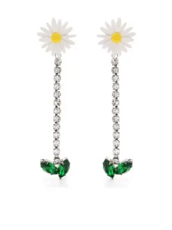 ( Neue Saison ) Maje SILVERY Ohrringe Mit Kristallanhängern Damen