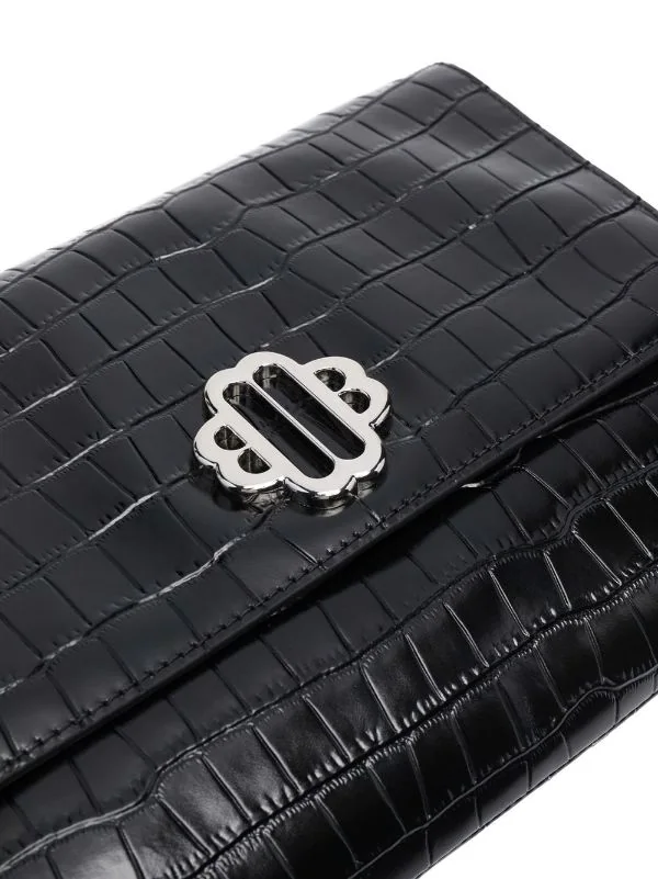 ( Positively Conscious ) Maje Schultertasche Mit Kroko-Effekt Damen 6 ( Positively Conscious ) Maje Schultertasche Mit Kroko-Effekt Damen - Image 4