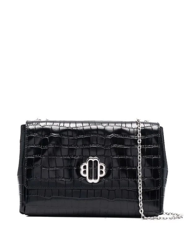 ( Positively Conscious ) Maje Schultertasche Mit Kroko-Effekt Damen 3 ( Positively Conscious ) Maje Schultertasche Mit Kroko-Effekt Damen