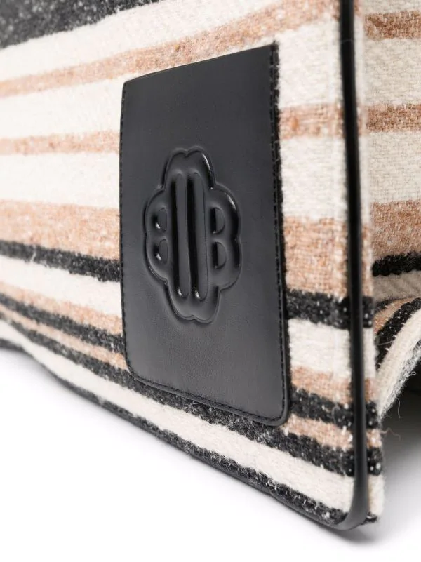 ( Neue Saison ) Maje 2517 BLACK Shopper Mit Logo-Patches Damen 5 ( Neue Saison ) Maje 2517 BLACK Shopper Mit Logo-Patches Damen - Image 3