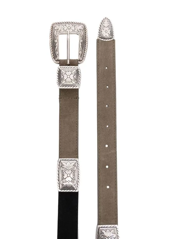 ( Neue Saison ) Maje Khaki Ledergürtel Mit Schnalle Damen 4 ( Neue Saison ) Maje Khaki Ledergürtel Mit Schnalle Damen - Image 2