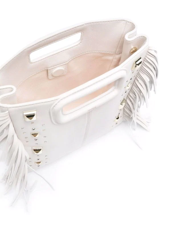 ( Neue Saison ) Maje 0101 ECRU M Rockstud Handtasche Damen 8 ( Neue Saison ) Maje 0101 ECRU M Rockstud Handtasche Damen - Image 6