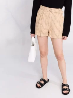( Neue Saison ) Maje Shorts Mit Nadelstreifen Beige -Maje Verkäufe 2024 17560146 37670156 600
