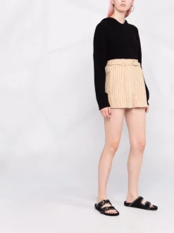 ( Neue Saison ) Maje Shorts Mit Nadelstreifen Beige -Maje Verkäufe 2024 17560146 37671060 600