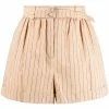 ( Neue Saison ) Maje Shorts Mit Nadelstreifen Beige
