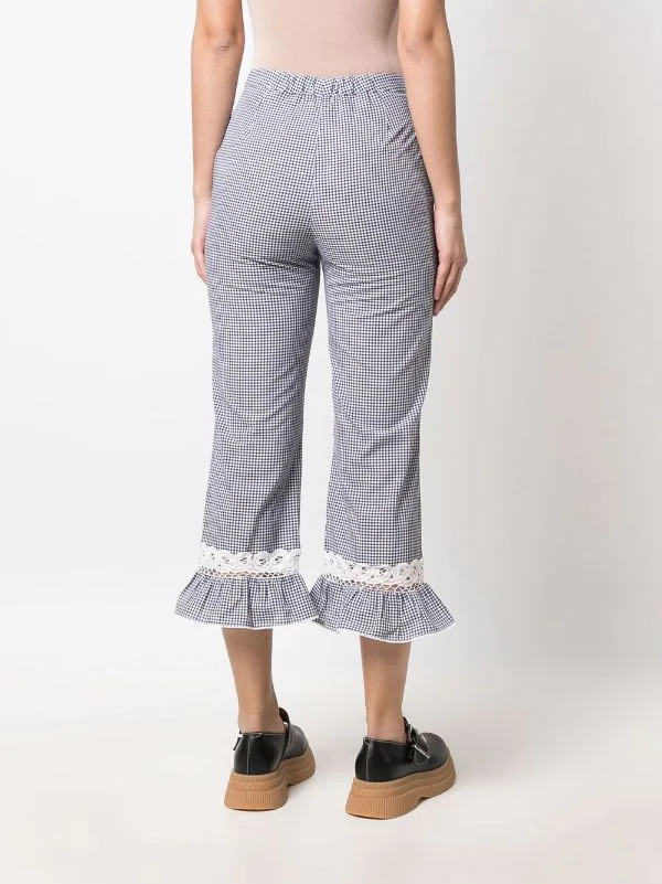 ( Neue Saison ) Maje MARINE/ECRU Hose Mit Vichy-Karo Damen 6 ( Neue Saison ) Maje MARINE/ECRU Hose Mit Vichy-Karo Damen - Image 4