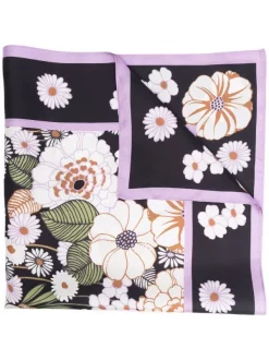 ( Neue Saison ) Maje Seidenschal Mit Blumen-Print Damen