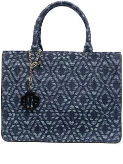 ( Neue Saison ) Maje Gemusterte Handtasche INDIGO