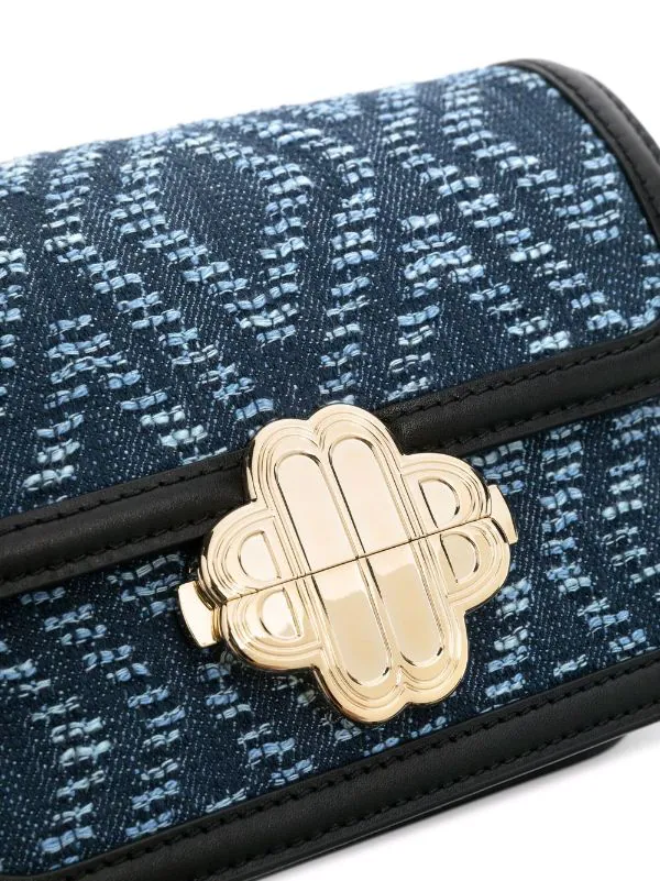 ( Neue Saison ) Maje Geometrisch Gemusterte Umhängetasche INDIGO 7 ( Neue Saison ) Maje Geometrisch Gemusterte Umhängetasche INDIGO - Image 5