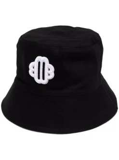 ( Neue Saison ) Maje Wendbarer Fischerhut Flower 70's Black