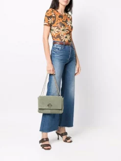 ( Neue Saison ) Maje OLIVE Schultertasche Aus Wildleder Damen -Maje Verkäufe 2024 17715044 38209325 600