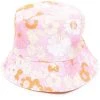 ( Neue Saison ) Maje Seventies Flower Power Fischerhut Pink