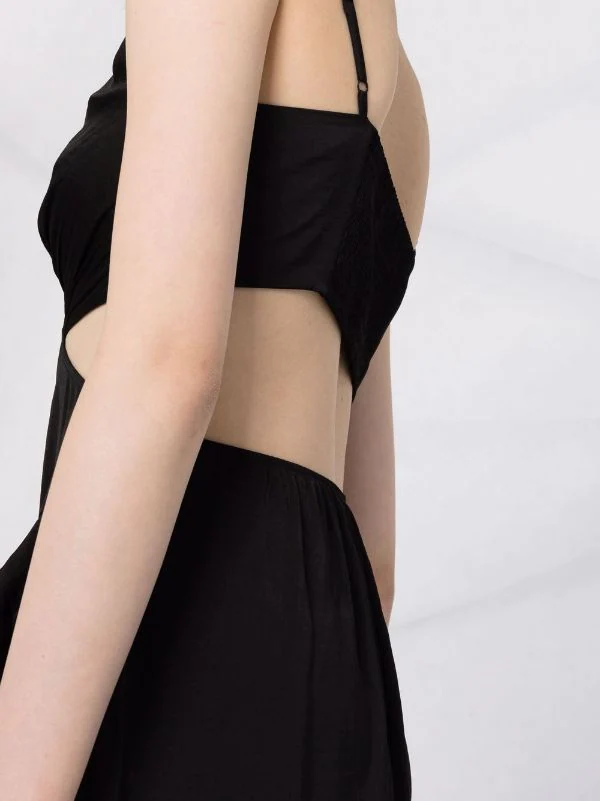 ( Neue Saison ) Maje Midikleid Mit Rüschen Black 5 ( Neue Saison ) Maje Midikleid Mit Rüschen Black - Image 3