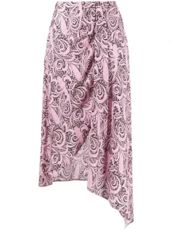( Neue Saison ) Maje Asymmetrischer Rock Mit Paisley-Print PINK PAISLEY