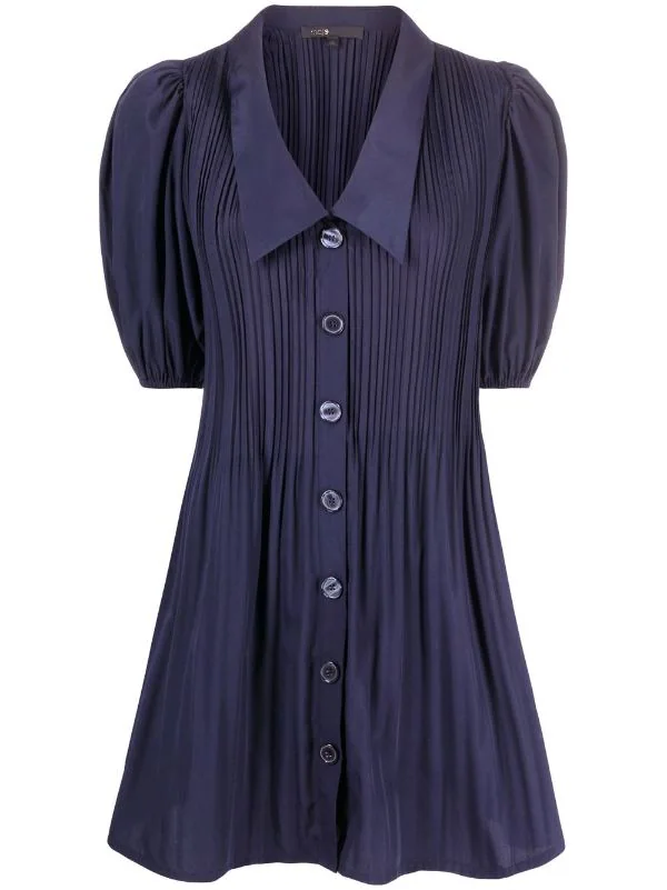 ( Neue Saison ) Maje Kleid Mit Puffärmeln Navy 3 ( Neue Saison ) Maje Kleid Mit Puffärmeln Navy