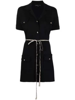 ( Neue Saison ) Maje Kleid Mit Taschen Black