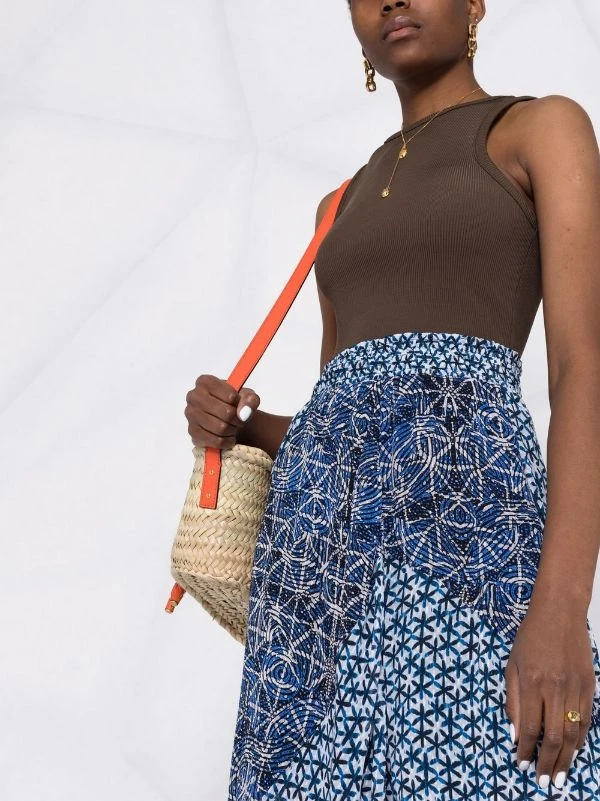 ( Neue Saison ) Maje Midirock Mit Abstraktem Muster INDIGO 7 ( Neue Saison ) Maje Midirock Mit Abstraktem Muster INDIGO - Image 5