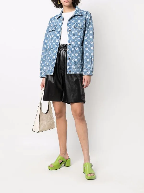 Maje Einreihige Jeansjacke Damen 4 Maje Einreihige Jeansjacke Damen - Image 2