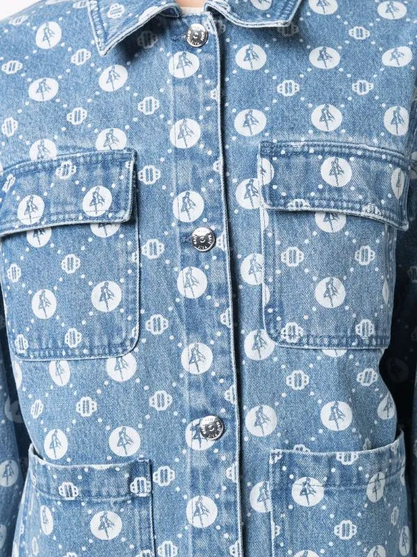 Maje Einreihige Jeansjacke Damen 7 Maje Einreihige Jeansjacke Damen - Image 5