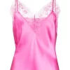 ( Neue Saison ) Maje Camisole-Seidentop Mit Spitzenbesatz CANDY PINK -Maje Verkäufe 2024 18032806 38208135 600