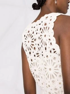 ( Neue Saison ) Maje Ecru Top Aus Floralem Häkelstrick Damen -Maje Verkäufe 2024 18032808 38222407 600