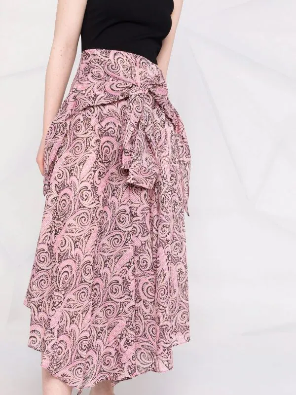 ( Neue Saison ) Maje PINK PAISLEY Kleid Mit Paisley-Print Damen 5 ( Neue Saison ) Maje PINK PAISLEY Kleid Mit Paisley-Print Damen - Image 3