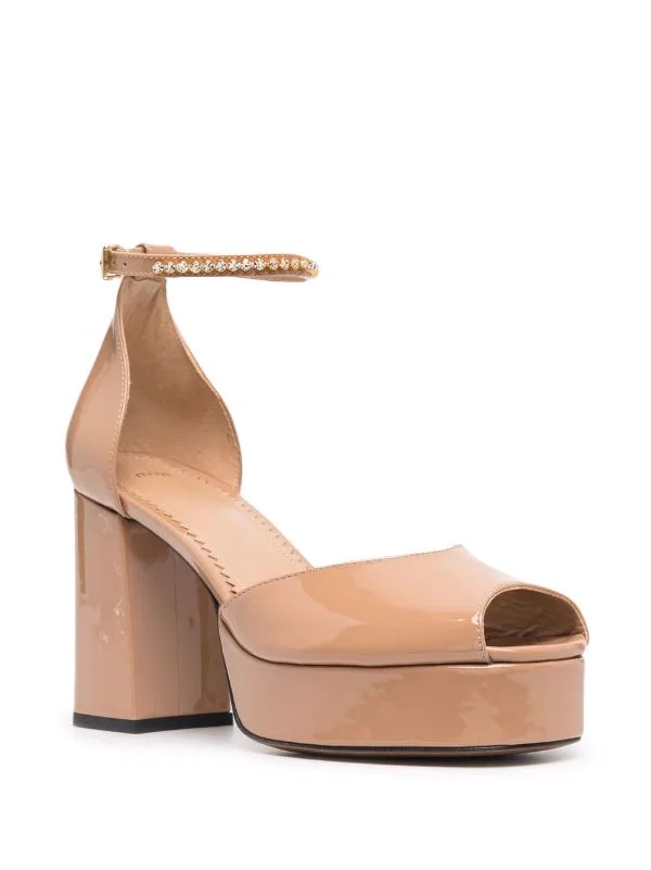 ( Neue Saison ) Maje 0140 NUDE Peeptoe-Sandalen Damen 4 ( Neue Saison ) Maje 0140 NUDE Peeptoe-Sandalen Damen - Image 2