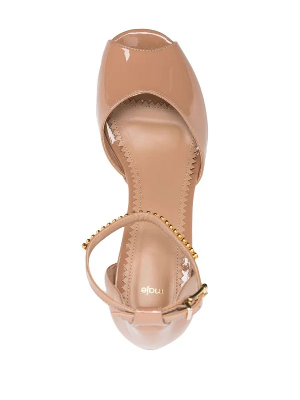 ( Neue Saison ) Maje 0140 NUDE Peeptoe-Sandalen Damen 6 ( Neue Saison ) Maje 0140 NUDE Peeptoe-Sandalen Damen - Image 4