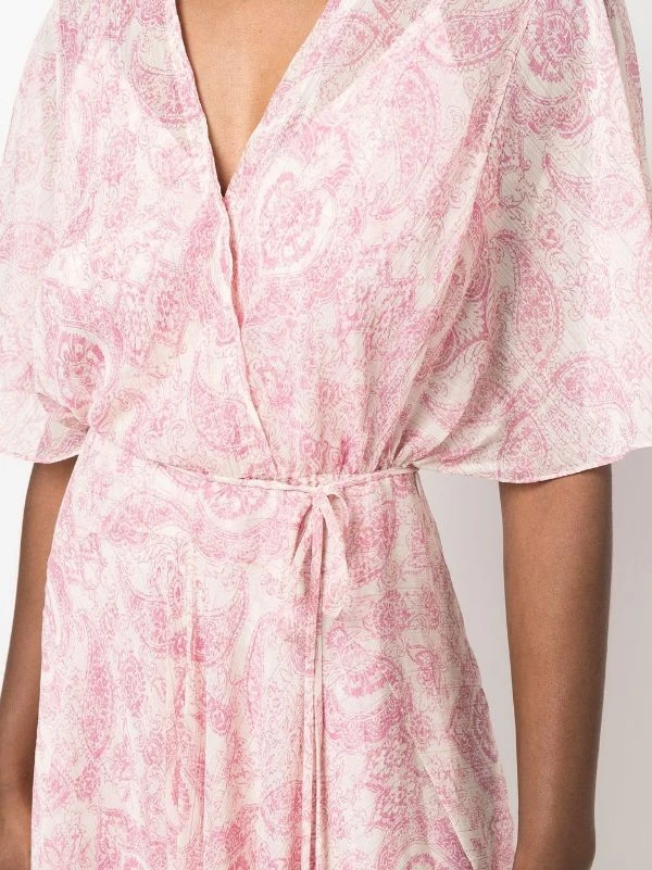 ( Neue Saison ) Maje Midikleid Mit Paisley-Print Damen 6 ( Neue Saison ) Maje Midikleid Mit Paisley-Print Damen - Image 5