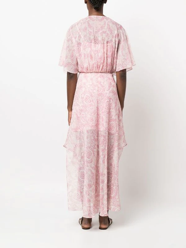 ( Neue Saison ) Maje Midikleid Mit Paisley-Print Damen 5 ( Neue Saison ) Maje Midikleid Mit Paisley-Print Damen - Image 4