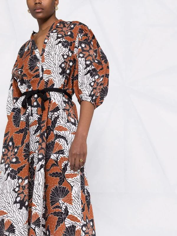 ( Neue Saison ) Maje Kleid Mit Abstraktem Print Ethnic Terracotta 7 ( Neue Saison ) Maje Kleid Mit Abstraktem Print Ethnic Terracotta - Image 5