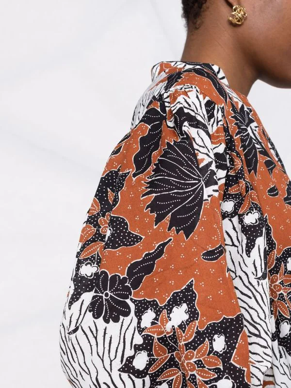 ( Neue Saison ) Maje Kleid Mit Abstraktem Print Ethnic Terracotta 5 ( Neue Saison ) Maje Kleid Mit Abstraktem Print Ethnic Terracotta - Image 3