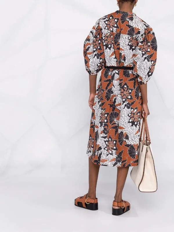 ( Neue Saison ) Maje Kleid Mit Abstraktem Print Ethnic Terracotta 6 ( Neue Saison ) Maje Kleid Mit Abstraktem Print Ethnic Terracotta - Image 4