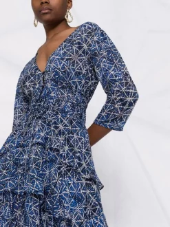 ( Neue Saison ) Maje Kleid Mit Geometrischem Muster INDIGO 12 ( Neue Saison ) Maje Kleid Mit Geometrischem Muster INDIGO -Maje Verkäufe 2024 18032837 38212381 600
