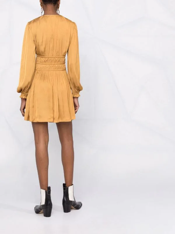 ( Neue Saison ) Maje Kleid Mit Langen Ärmeln 9974 GOLD 8 ( Neue Saison ) Maje Kleid Mit Langen Ärmeln 9974 GOLD - Image 6