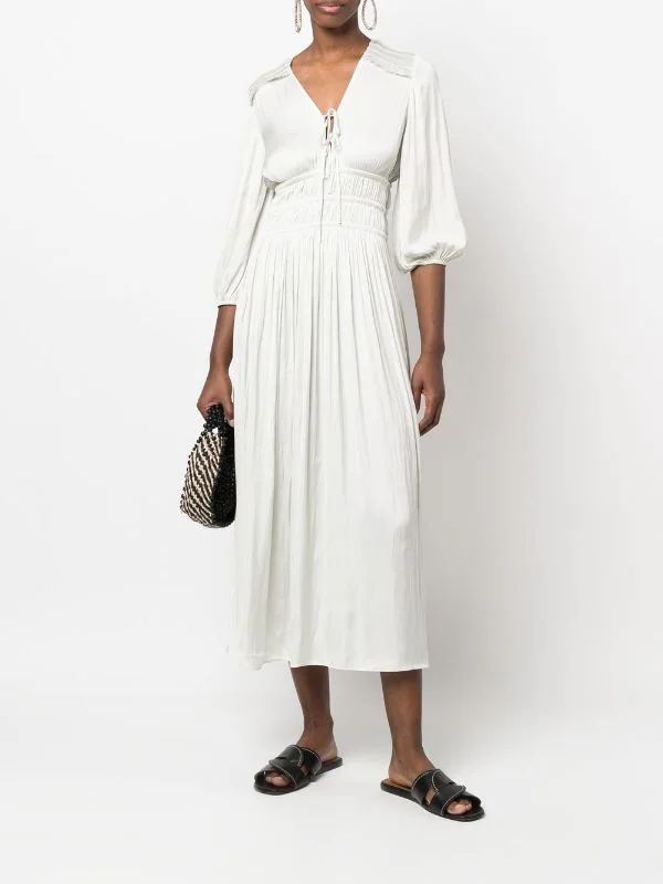 ( Neue Saison ) Maje Green Mittellanges Kleid Damen 4 ( Neue Saison ) Maje Green Mittellanges Kleid Damen - Image 2