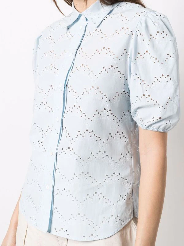 ( Neue Saison ) Maje 0524 BLEU CIEL Klassisches Hemd Damen 7 ( Neue Saison ) Maje 0524 BLEU CIEL Klassisches Hemd Damen - Image 5