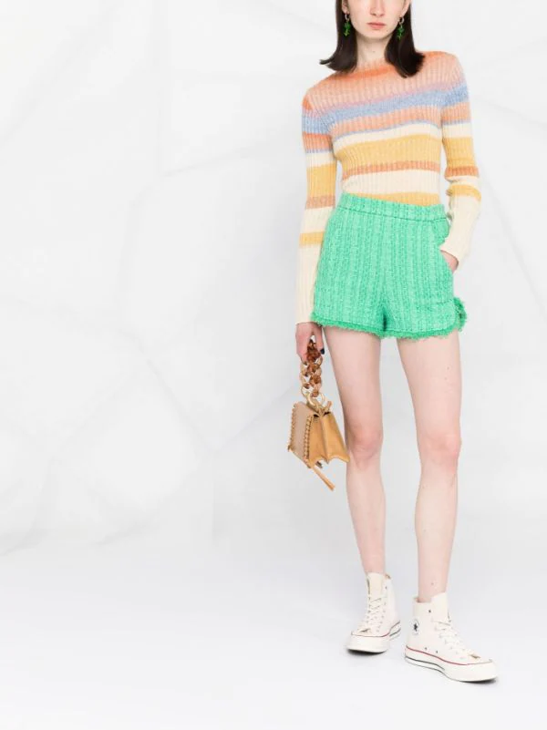 ( Neue Saison ) Maje Tweed-Shorts Mit Hohem Bund Damen 4 ( Neue Saison ) Maje Tweed-Shorts Mit Hohem Bund Damen - Image 2