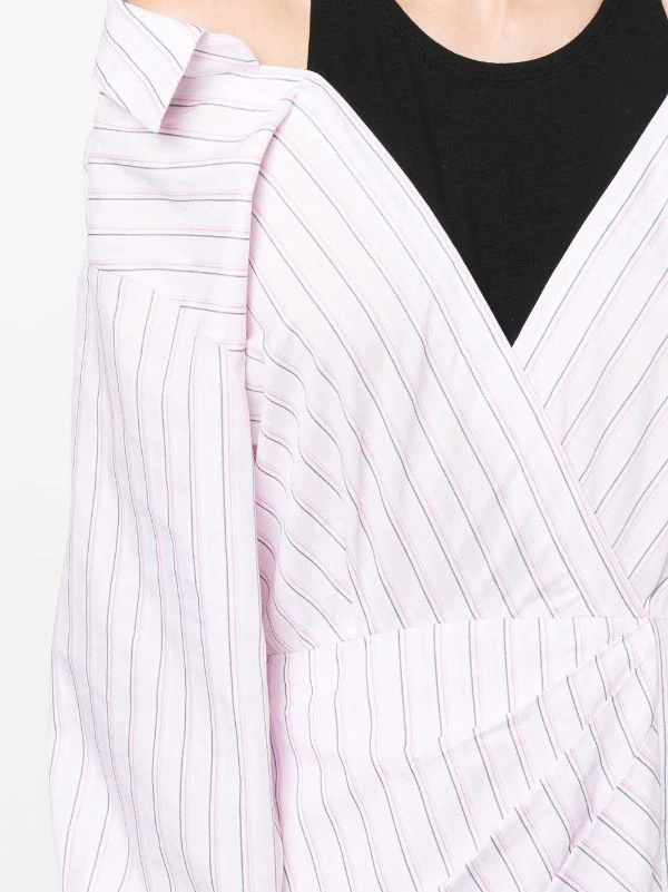 ( Neue Saison ) Maje Hemdkleid Mit Streifen Damen 7 ( Neue Saison ) Maje Hemdkleid Mit Streifen Damen - Image 5