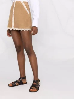 ( Neue Saison ) Maje Bestickter Minirock CAMEL 12 ( Neue Saison ) Maje Bestickter Minirock CAMEL -Maje Verkäufe 2024 18034073 38233174 600