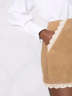 ( Neue Saison ) Maje Bestickter Minirock CAMEL 10 ( Neue Saison ) Maje Bestickter Minirock CAMEL -Maje Verkäufe 2024 18034073 38234400 600