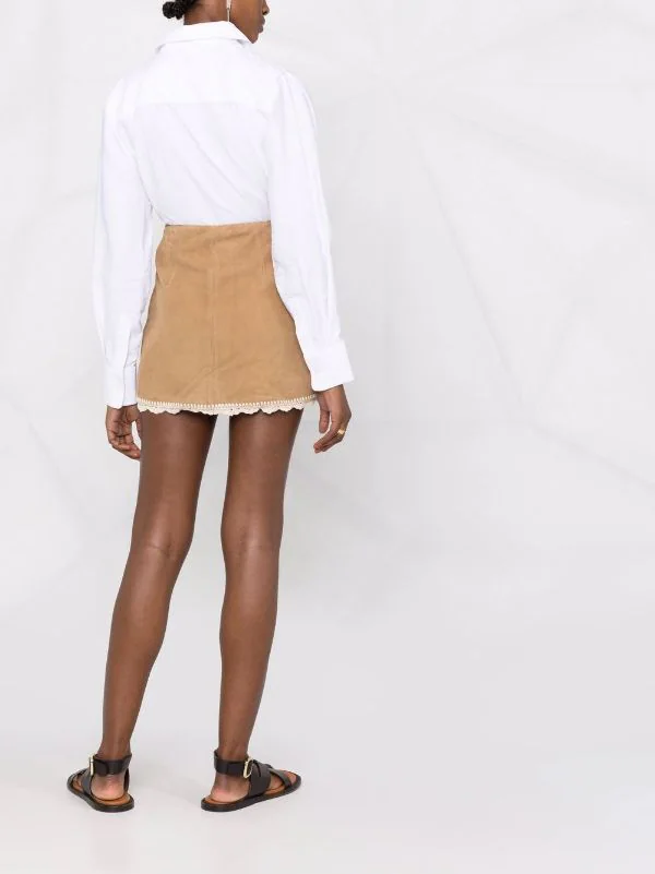 ( Neue Saison ) Maje Bestickter Minirock CAMEL 8 ( Neue Saison ) Maje Bestickter Minirock CAMEL - Image 6