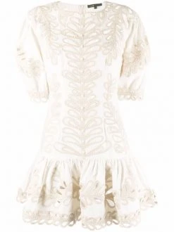 ( Neue Saison ) Maje Ecru Rosaro Minikleid Mit Cut-Outs Damen