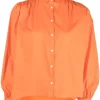 ( Neue Saison ) Maje 0152 Orange Klassisches Hemd Damen
