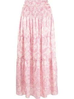 ( Neue Saison ) Maje Midirock Mit Paisley-Print CASHMERE ROSE